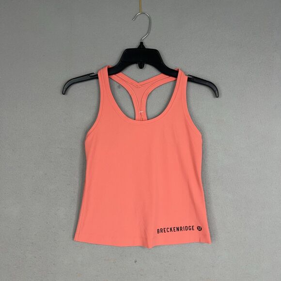 Lululemon Tank Top Womens 6 Pink Racerback Breckenridge Athletic Yoga Gym - Picture 1 of 10